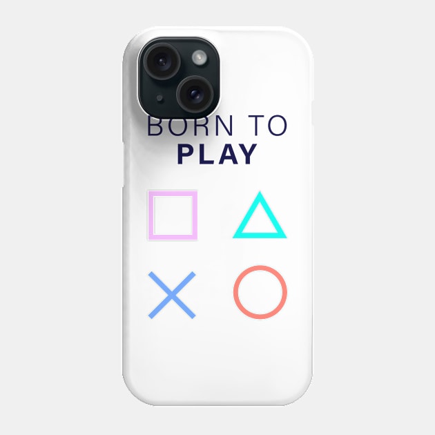 BORN TO PLAY 2 PLAYSTATION Phone Case by Acid_rain