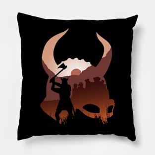 Viking Sunset Pillow