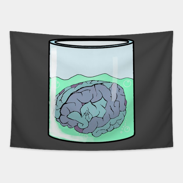 Brain in a vat - The Oddball Aussie Podcast Tapestry by OzOddball