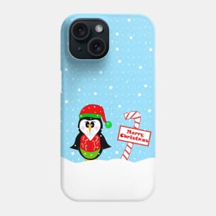 Happy Festive Merry Christmas Penguin Phone Case