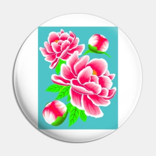 Graceful Peony Pin