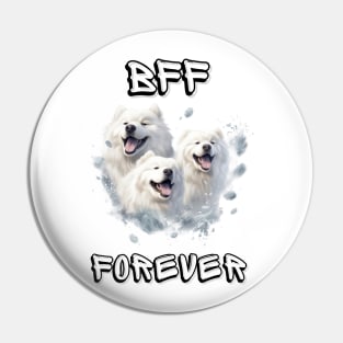 Samoyed, BFF Forever, the most adorable best friend gift to a Samoyed Lover! Pin