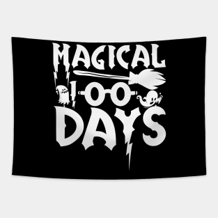 Magical 100 Days Funny School Boys Girls Kids Gift 100 Days Of School Tapestry