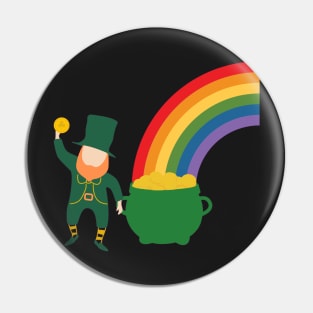 Pot Of Gold At The End Of A Rainbow Pin