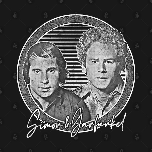 Simon & Garfunkel // Retro Style Fan Design by DankFutura