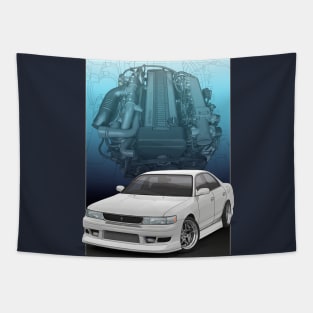 Jzx 90 with 1jz non vvt-i engine backdrop Tapestry