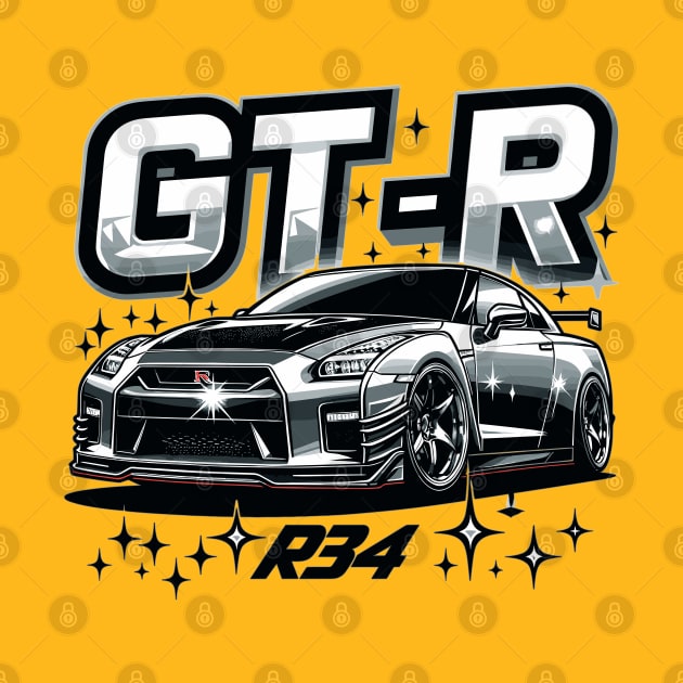 Nissan GTR R34 by Vehicles-Art