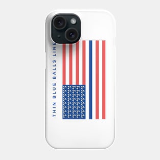 Thin Blue Balls Line Phone Case