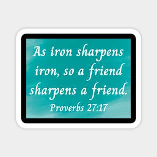 Bible Verse Proverbs 27:17 Magnet