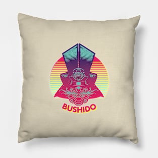 RETRO - THE WAY OF THE SAMURAI IS BUSHIDO Pillow
