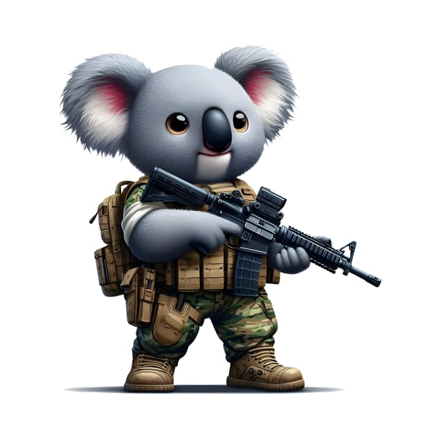 Tactical Koala by Rawlifegraphic