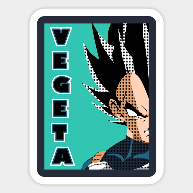 Vegeta - Dragon Ball - Sticker | TeePublic