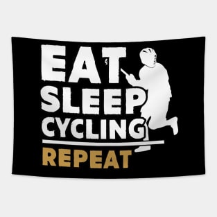 Eat sleep lacrosse repeat Tapestry