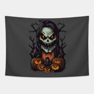 Pumpkin Zombie Tapestry