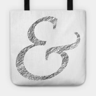 Scribble ampersand Tote