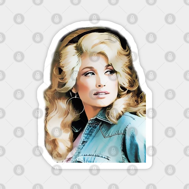 Dolly Parton Magnet by MaydenArt