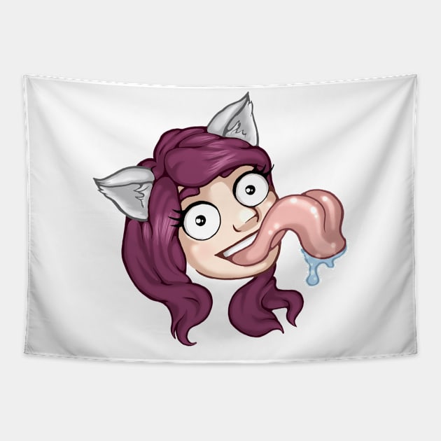 Slurp WHITE Tapestry by Wolffaith