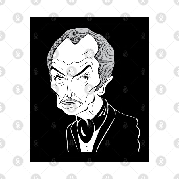 VINCENT PRICE FAN ART by cartoonistguy