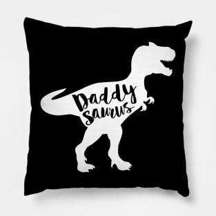 Daddysaurus Funny Dinosaur Dad Gift T Rex Father's Day Pillow