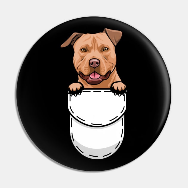 Pit Bull Pocket Dog Pin by Pet My Dog