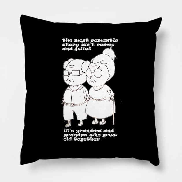 romeo + juliet , not romantic enough Pillow by loulousworld