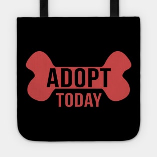 ADOPT - Adopt Today (Red Bone Motif) Tote