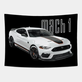 MACH1 MUSTANG GT OXFORD WHITE Tapestry