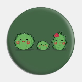 Cactus Family Pin