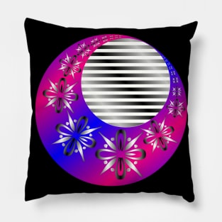 Ornamental waning moon Pillow