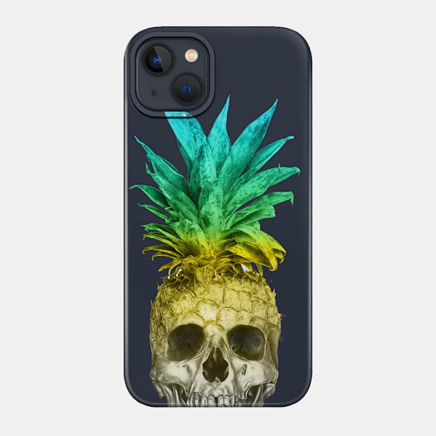 Pineapple Skull (Coloured) - Surf - Phone Case