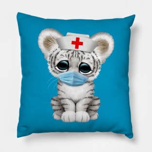 Cute White Tiger Cub Nurse Pillow