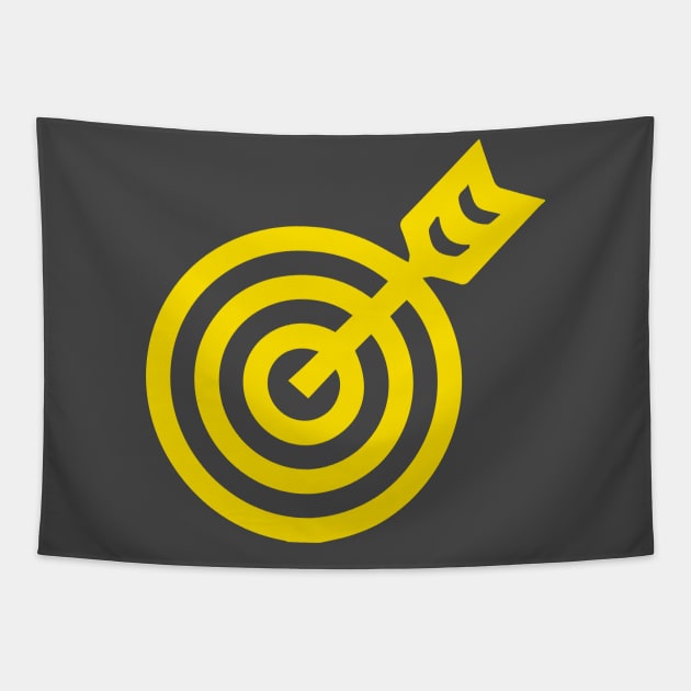 Bullseye, the Icon (Yellow) Tapestry by Ignition