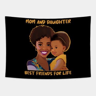 Mom and Daughter Best Friends For Life Mother's Day Gift Tapestry