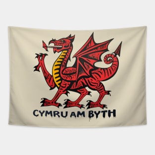 Welsh Dragon Cymru am Byth Tapestry