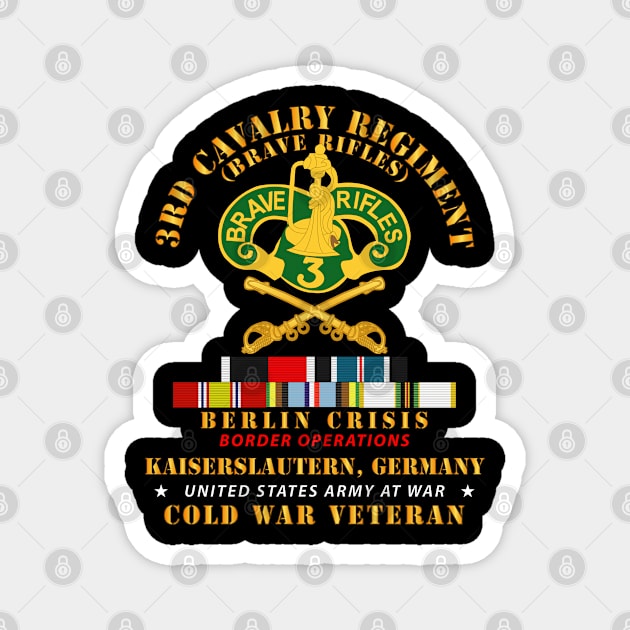 3rd Cavalry Regiment - Berlin Crisis w  COLD EXP OCCPY SVC Magnet by twix123844