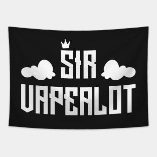 Sir Vape A Lot Funny Vaping Gifts Tapestry
