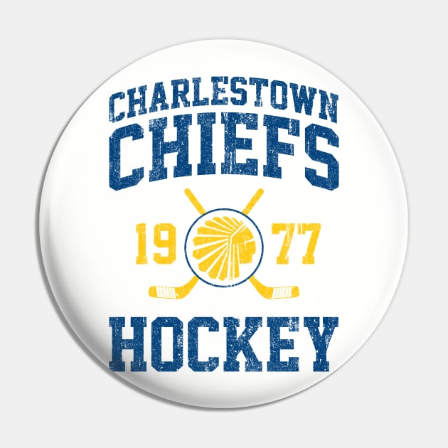 Charlestown Chiefs Hockey (Variant) Pin by huckblade