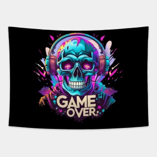 Game Over Skeleton DJ! Tapestry