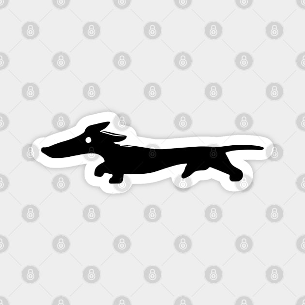 Abstract Dachshund Dog Magnet by tribbledesign