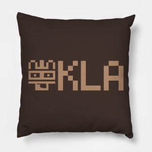 KODEFACE 405 OKLA BROWN INK Pillow