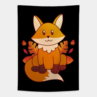 Cute Autumn Fox Tapestry