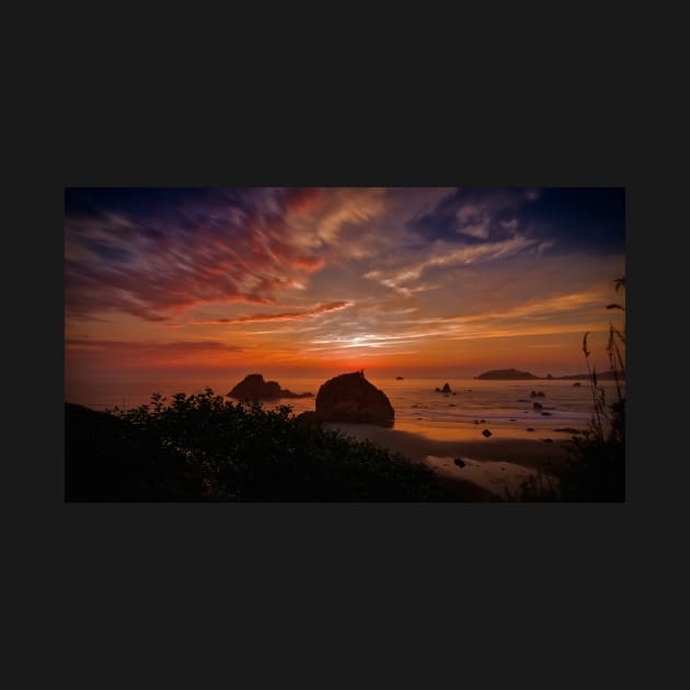 Sunset at Trinidad, California by JeffreySchwartz
