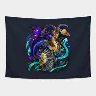 Zodiac Capricorn Tapestry