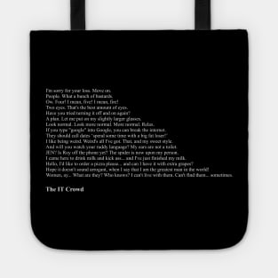 The IT Crowd Quotes Tote