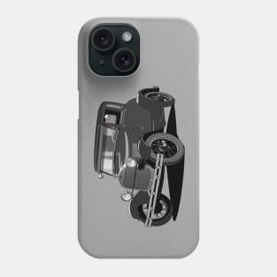 Model A Ford in black Phone Case