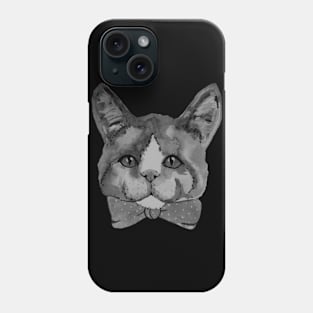 Black and white cat Phone Case