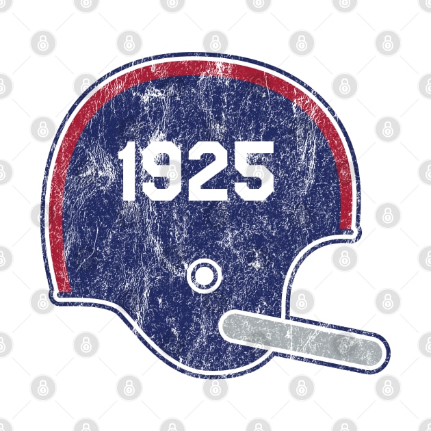 New York Giants Year Founded Vintage Helmet by Rad Love