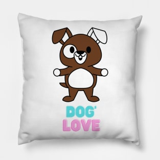 Love dog my family Pillow