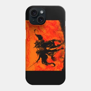 Zorro Fire and Flames Phone Case