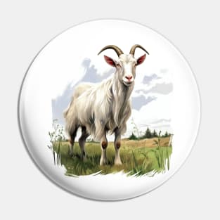 White Goat Pin